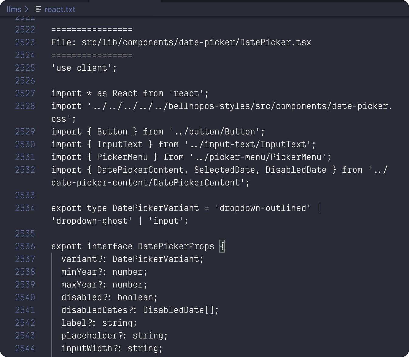 AI-enhanced llms.txt design system documentation